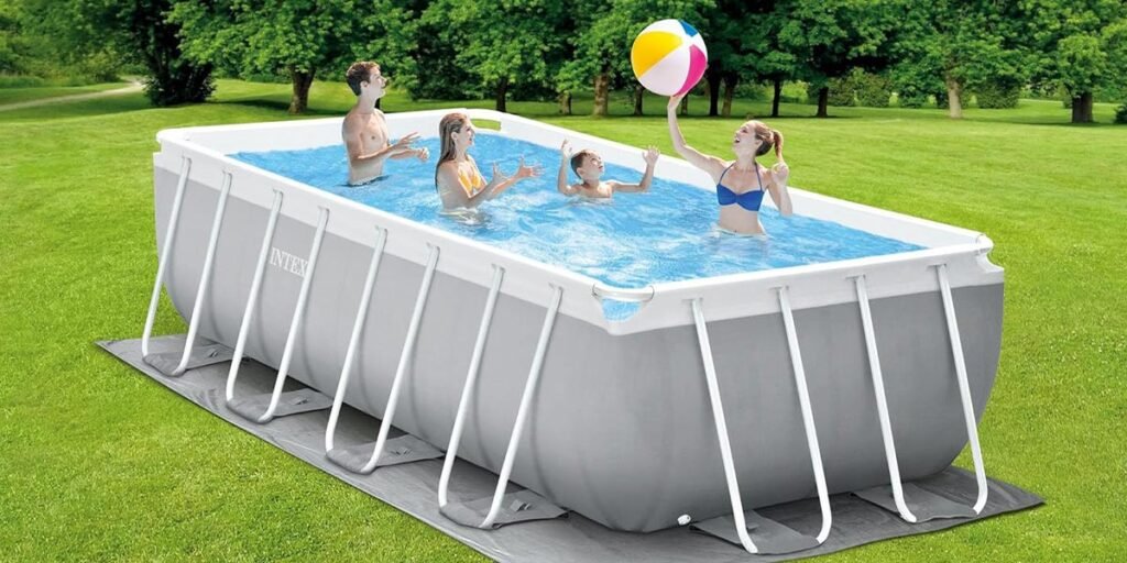 Intex 26791EH 16' x 42" Prism Frame Rectangular Above-Ground Swimming Pool Set