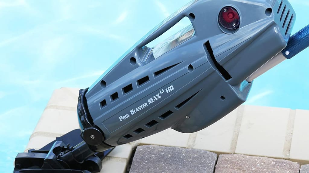 POOL BLASTER Max HD Cordless Pool Vacuum - Heavy-Duty Cleaning with High Capacity Swimming Pool Cleaner