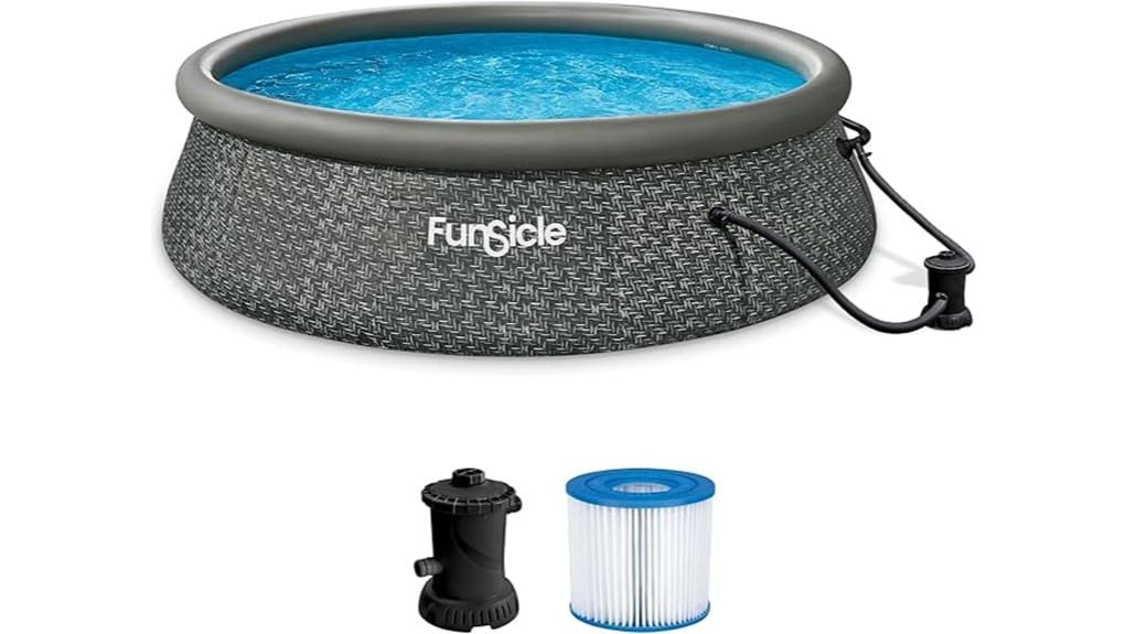 12ft round inflatable pool