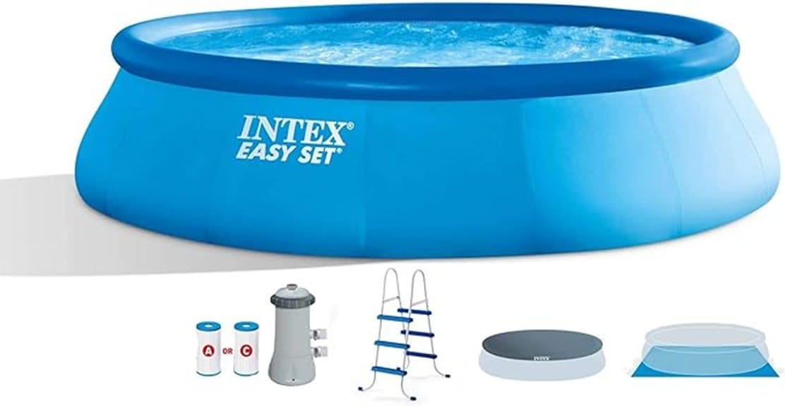 15 foot intex easyset pool