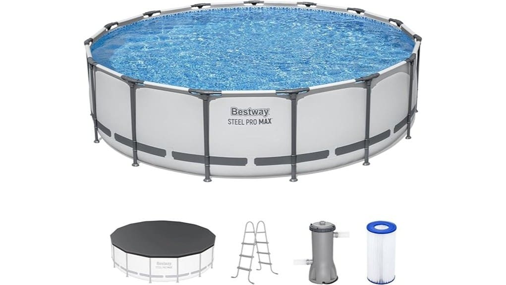 15 foot steel pro max above ground