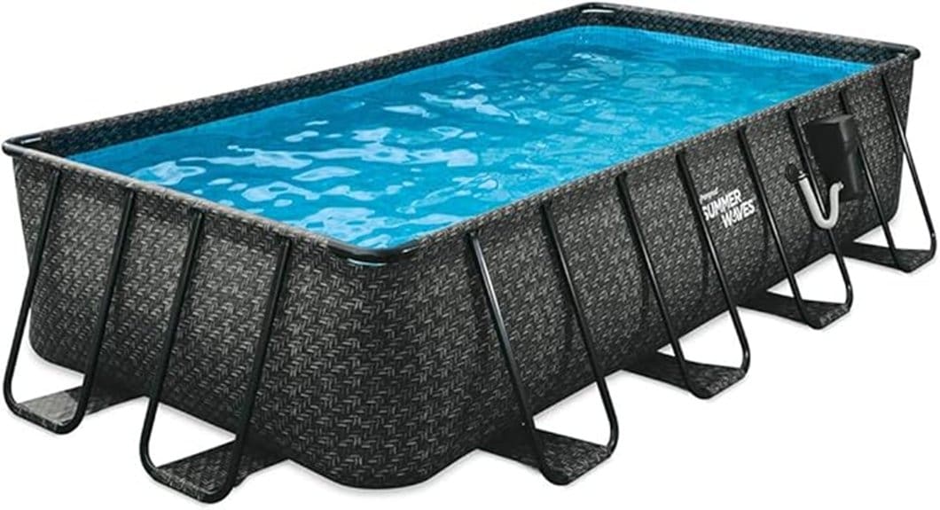 16 foot dark herringbone frame