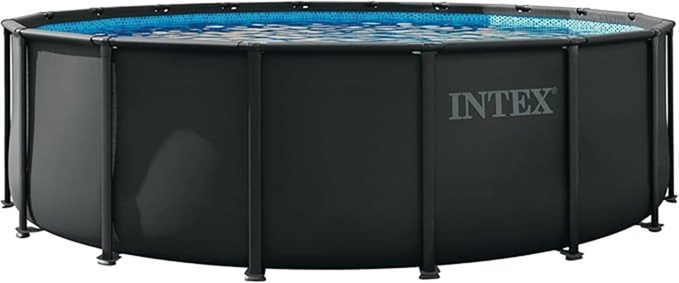 above ground deluxe swimming pool