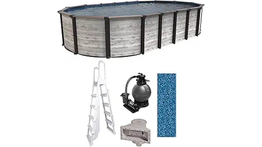 above ground oval pool package