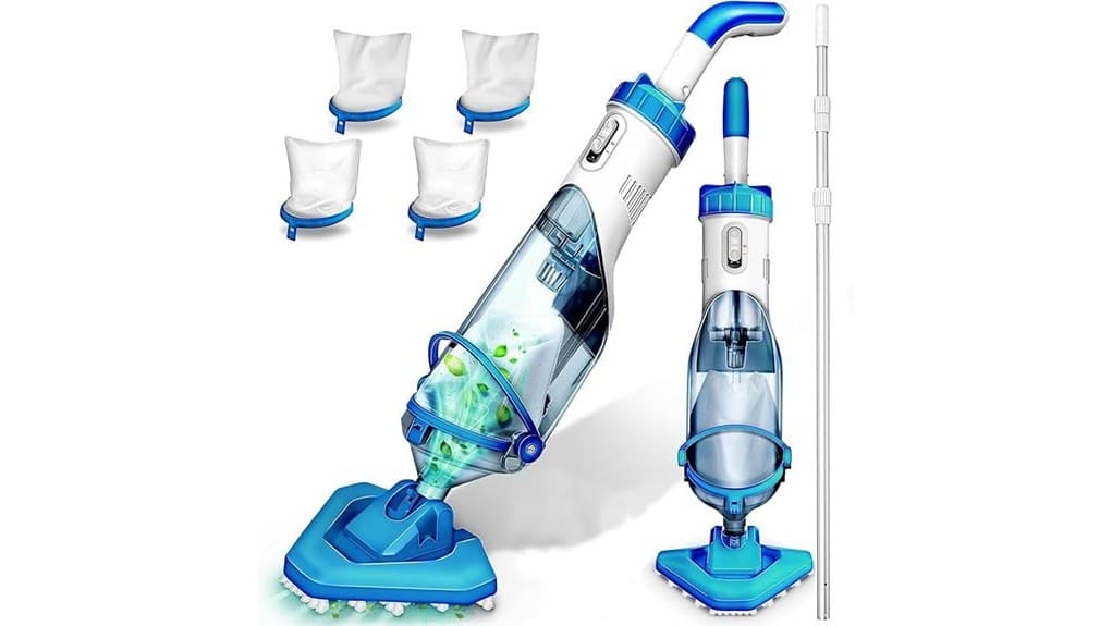 cordless telescopic handheld pool vacuum