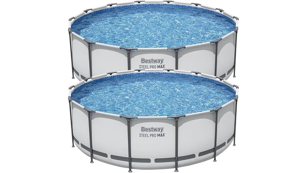 durable steel frame round pool