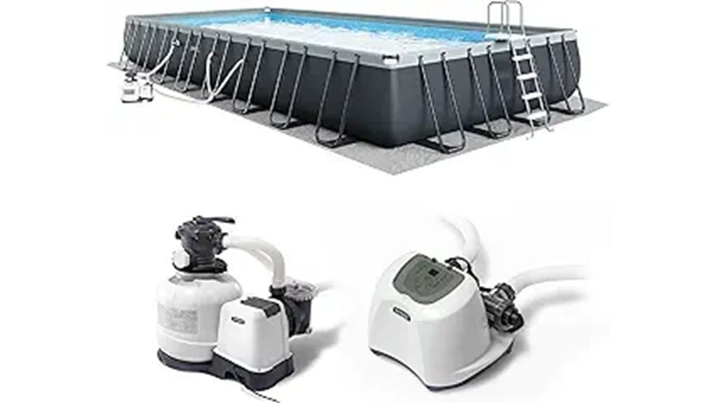 inflatable above ground family pool