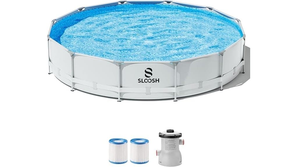 inflatable above ground family pool