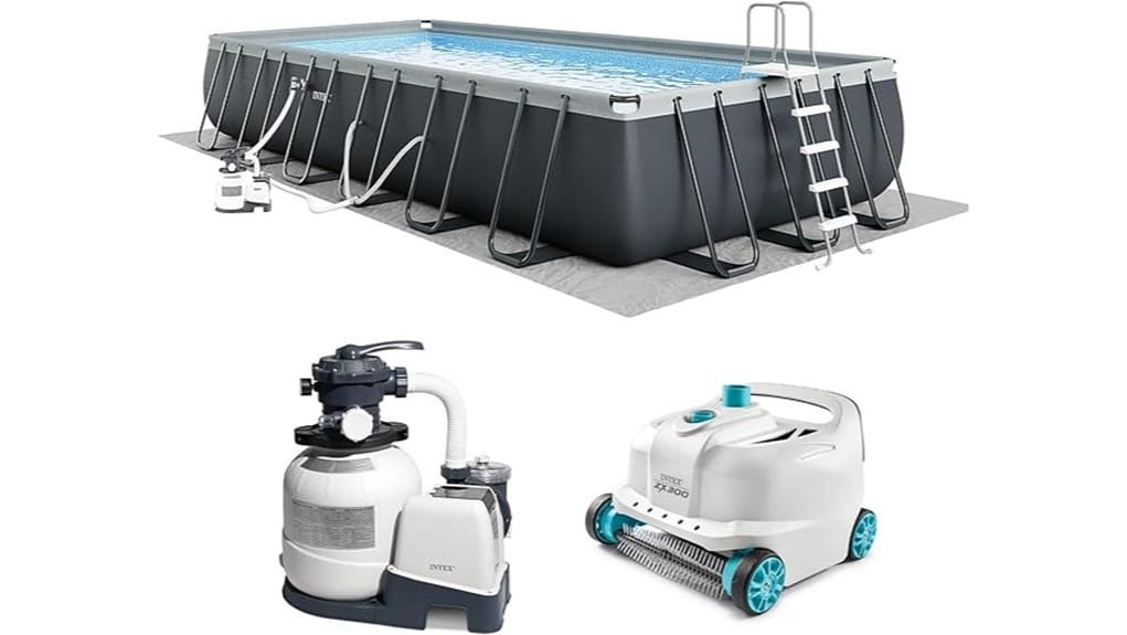 inflatable above ground family pool