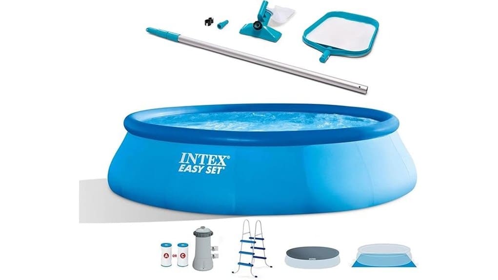inflatable above ground pool set