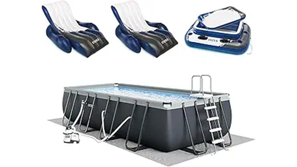 inflatable above ground pool set
