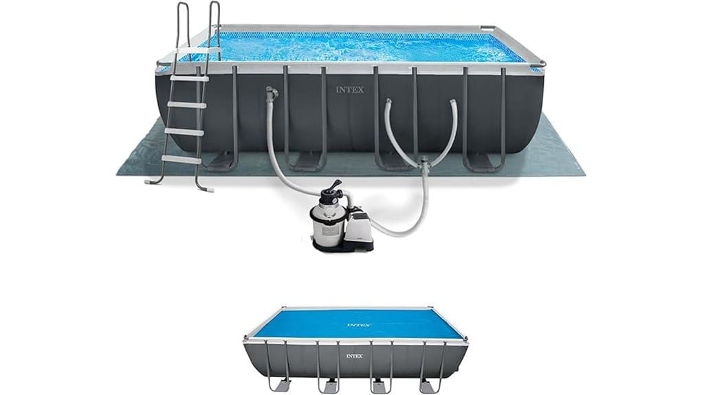 inflatable above ground pool system