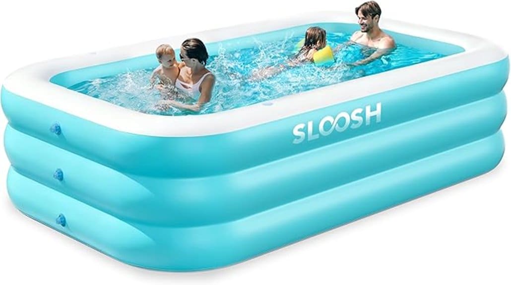 inflatable adult pool with seats