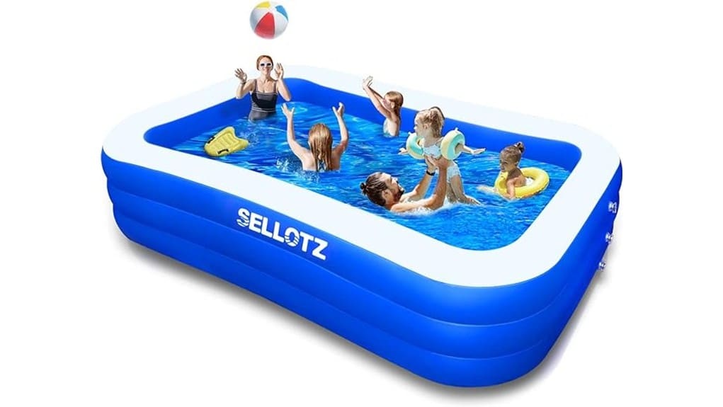 inflatable family swimming pool