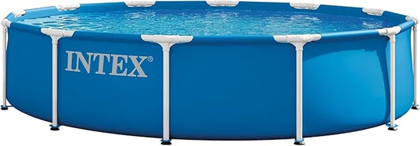 inflatable metal framed family pool