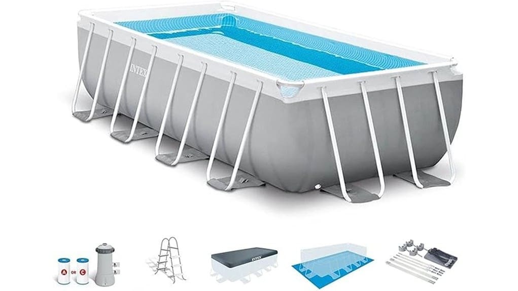 intex 16ft x42in frame pool