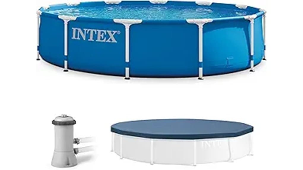 intex metal framed pool