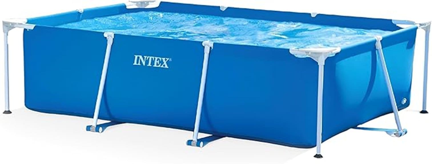 intex rectangular frame pool