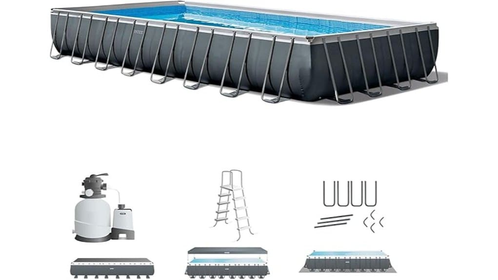 large deluxe rectangular above ground