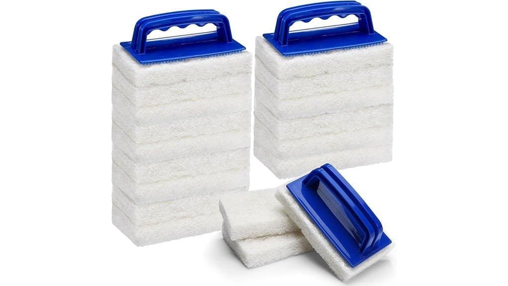 18 piece handled bath scrubber set
