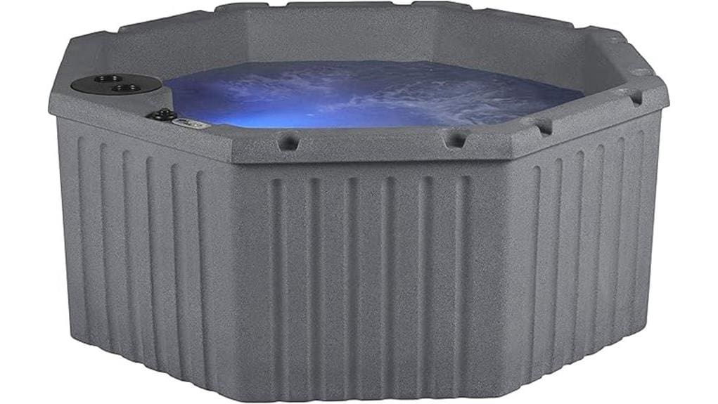 affordable compact five person hot tub