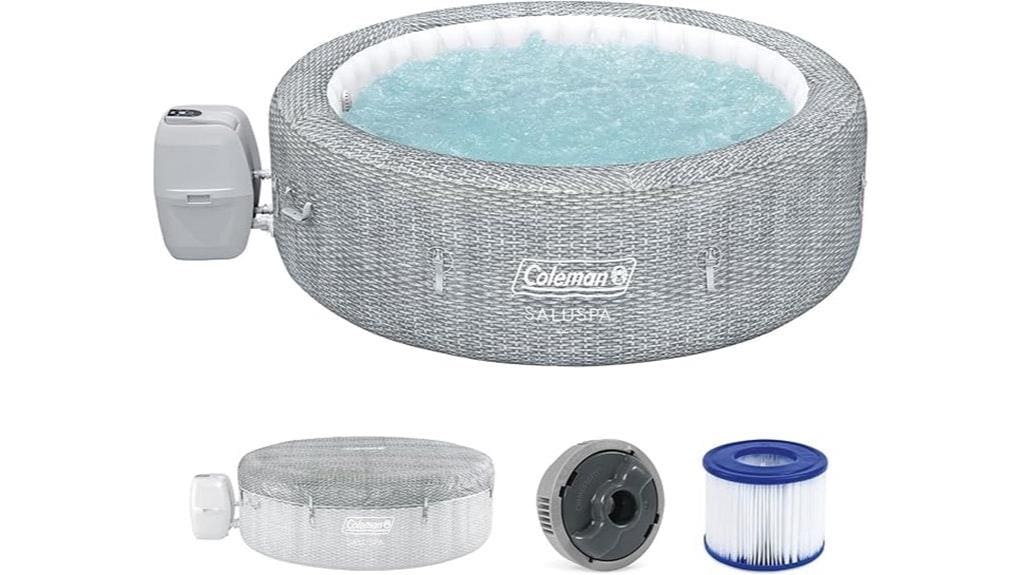 coleman sicily inflatable hot tub