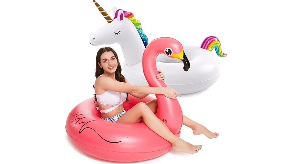colorful whimsical inflatable pool float