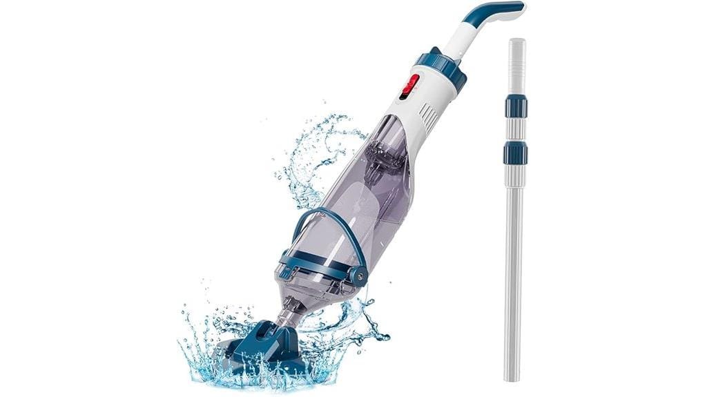 compact cordless rechargeable pool cleaner
