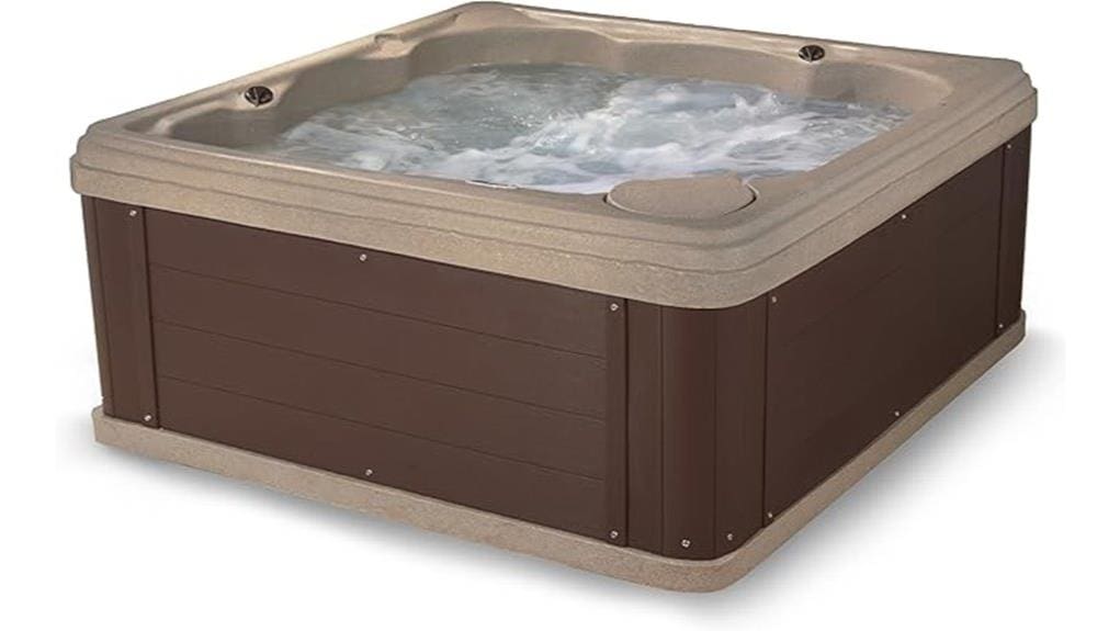 compact modern budget friendly hot tub
