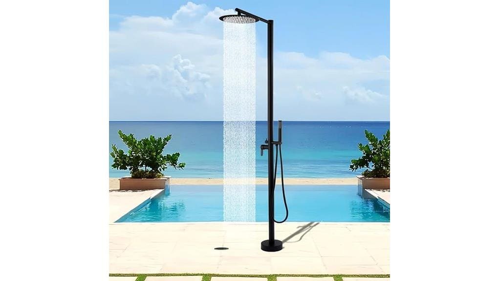 durable aluminum freestanding shower