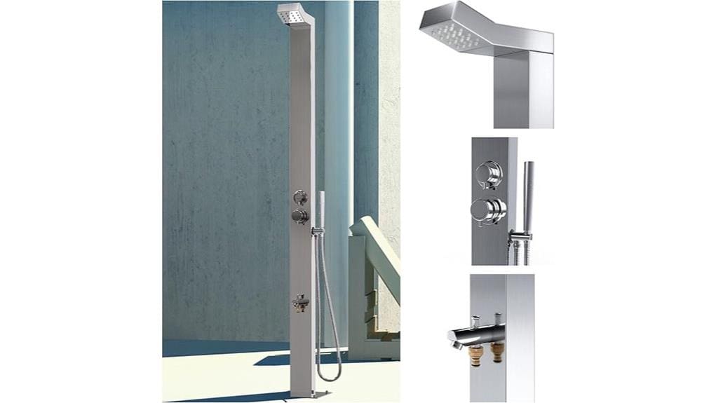 durable marine grade stainless shower