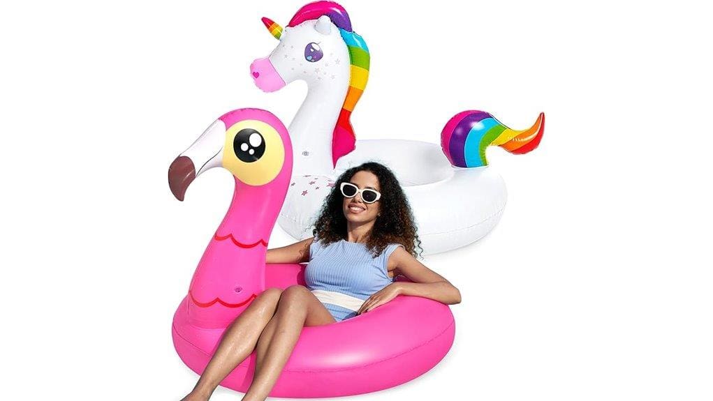 flamingo unicorn pool floats