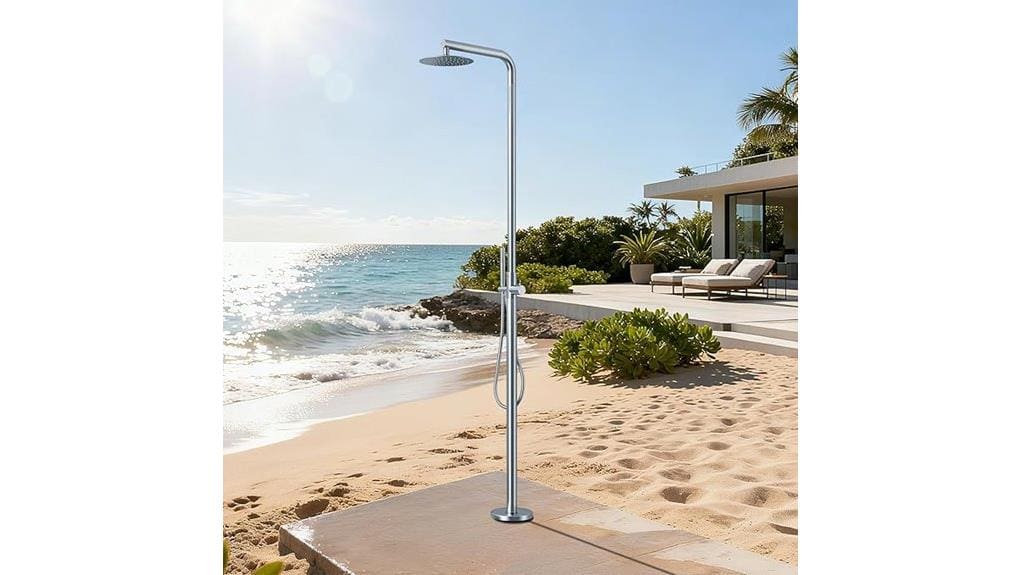 freestanding outdoor shower review