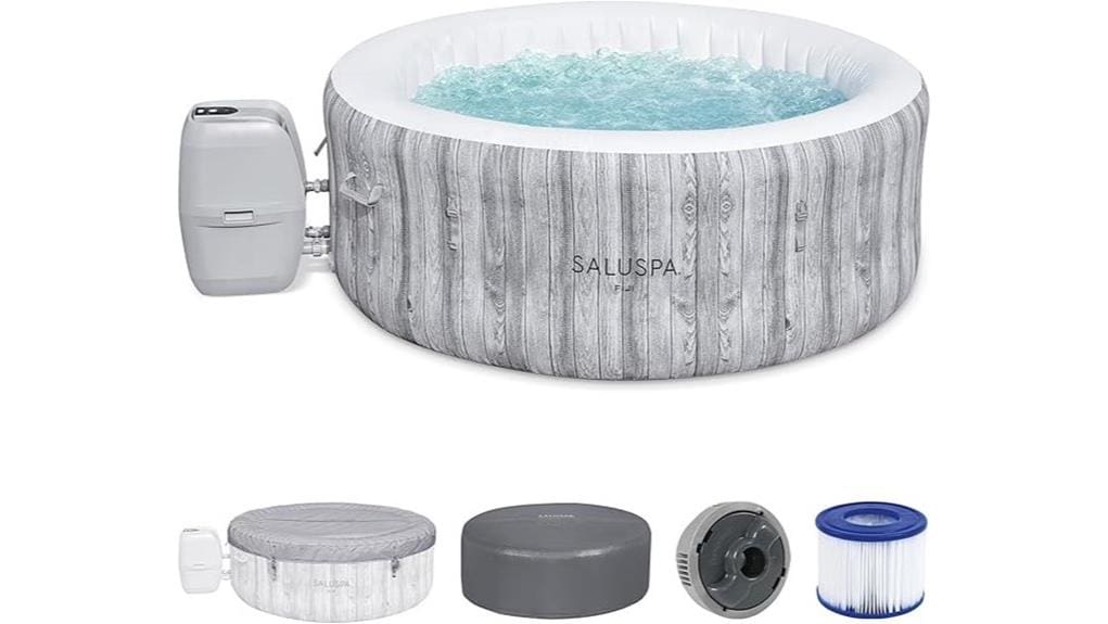 inflatable four person spa tub