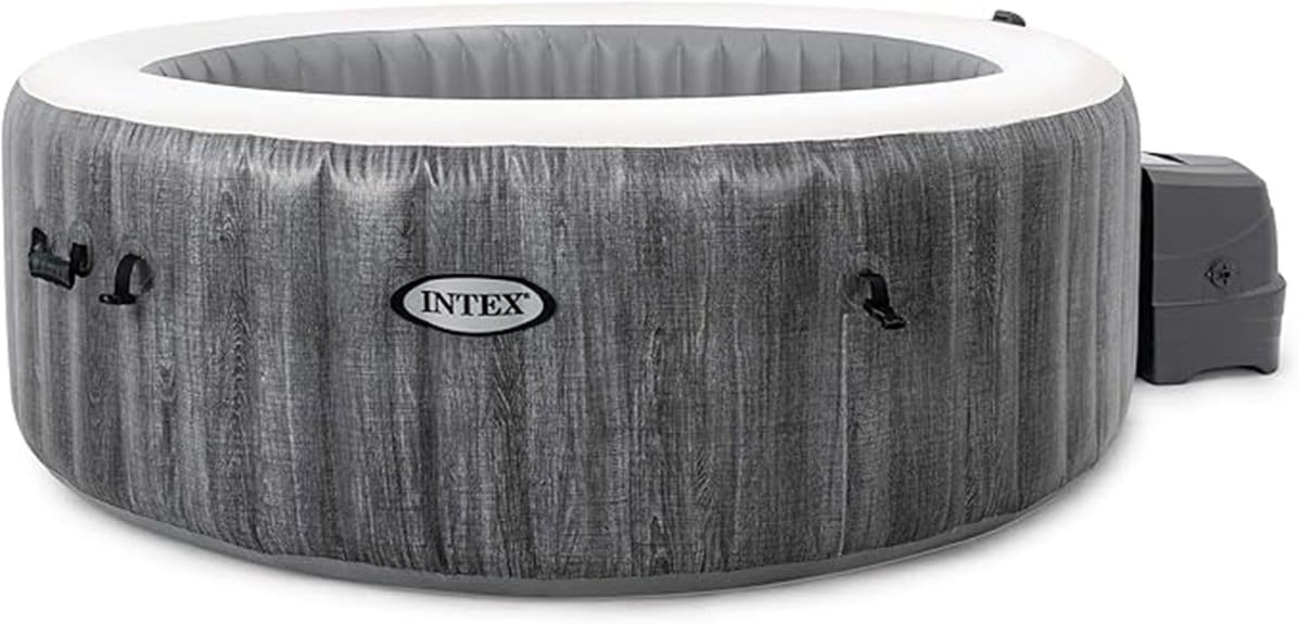 inflatable heated spa tub