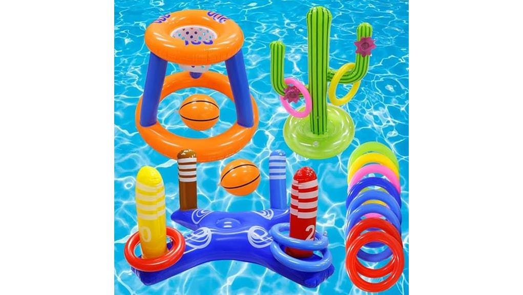 inflatable pool toy set