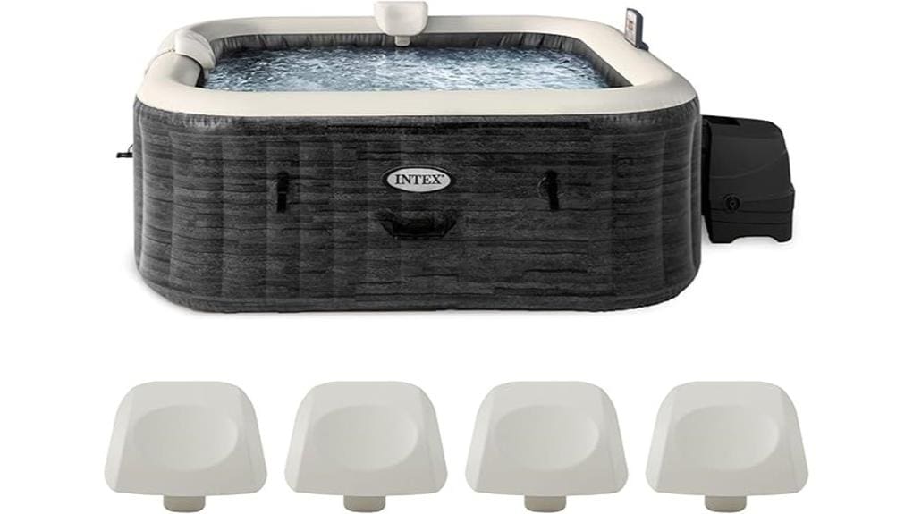 inflatable square hot tub