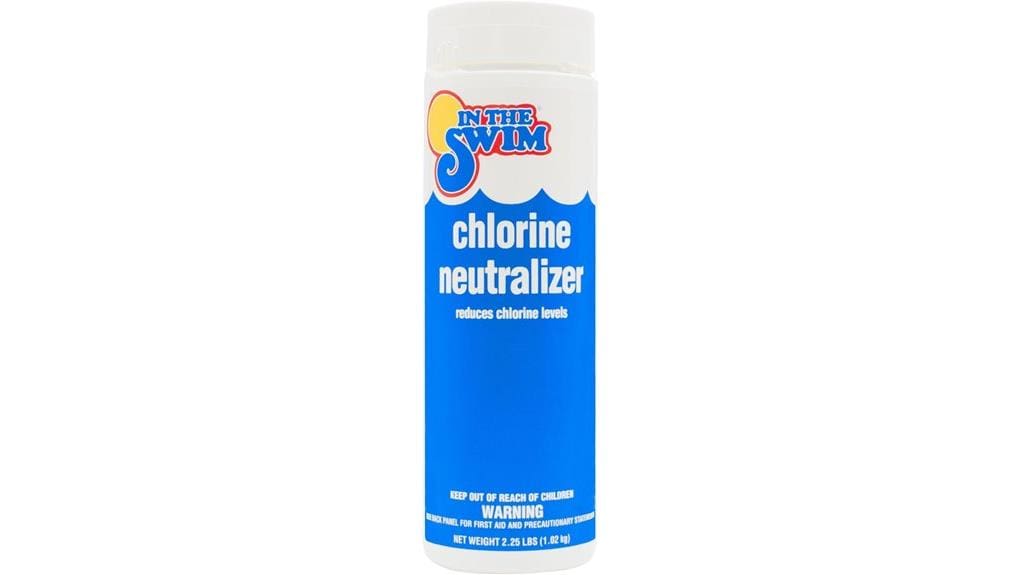 neutralizes pool chlorine effectively