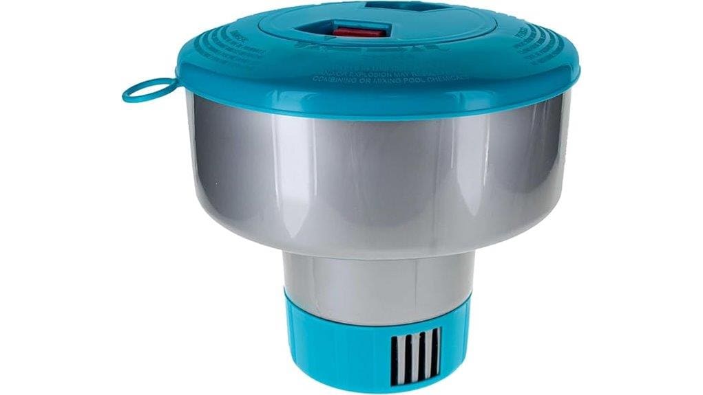 pool chlorine floater with lock