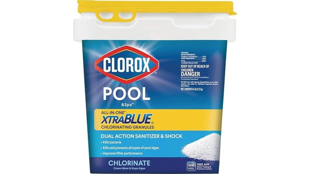 pool shock and chlorine