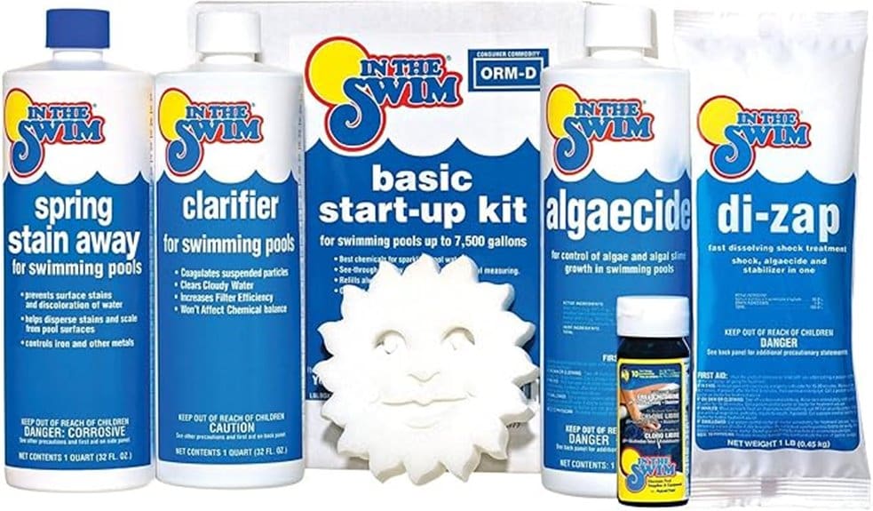 pool startup chemical kit