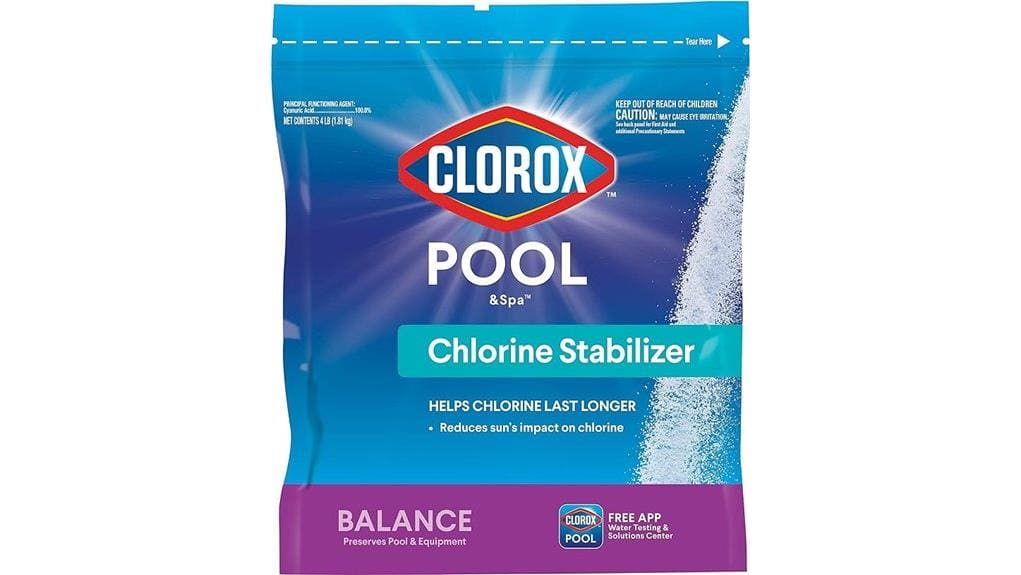 stabilizes chlorine in pools