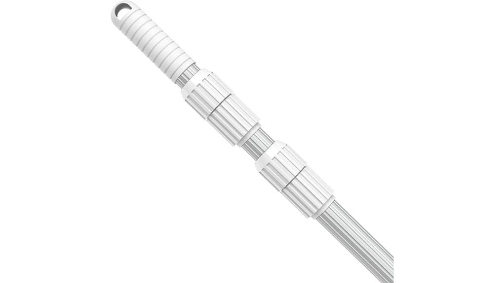 telescopic 15ft aluminum pool pole