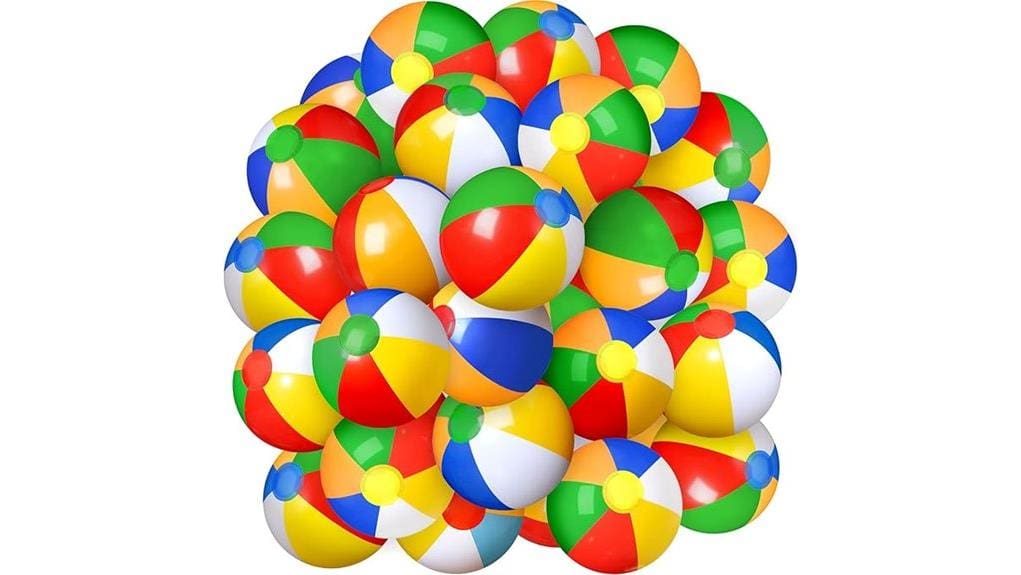 thirty 20 inch inflatable balls