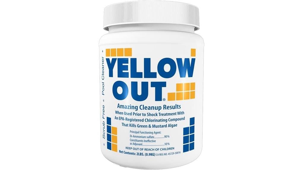 yellow out chlorine shock treatment