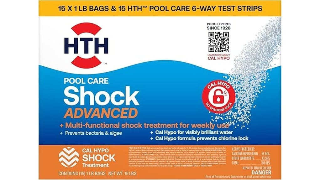 calcium hypochlorite pool shock