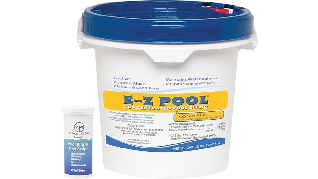 concentrated pool care solution