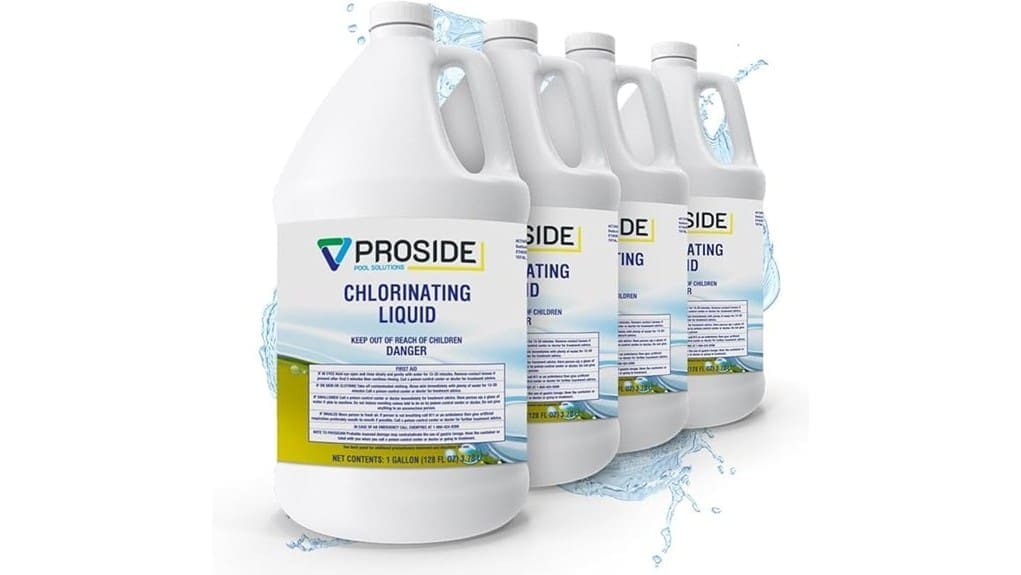 four gallon pool shock chlorine