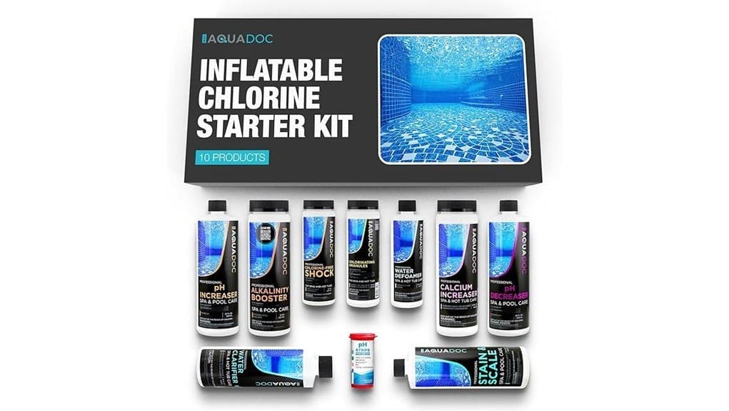 inflatable hot tub chlorine