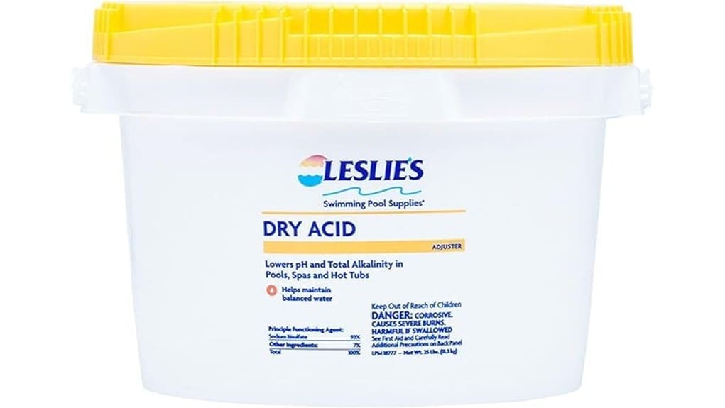 large 25lb leslie s ph down